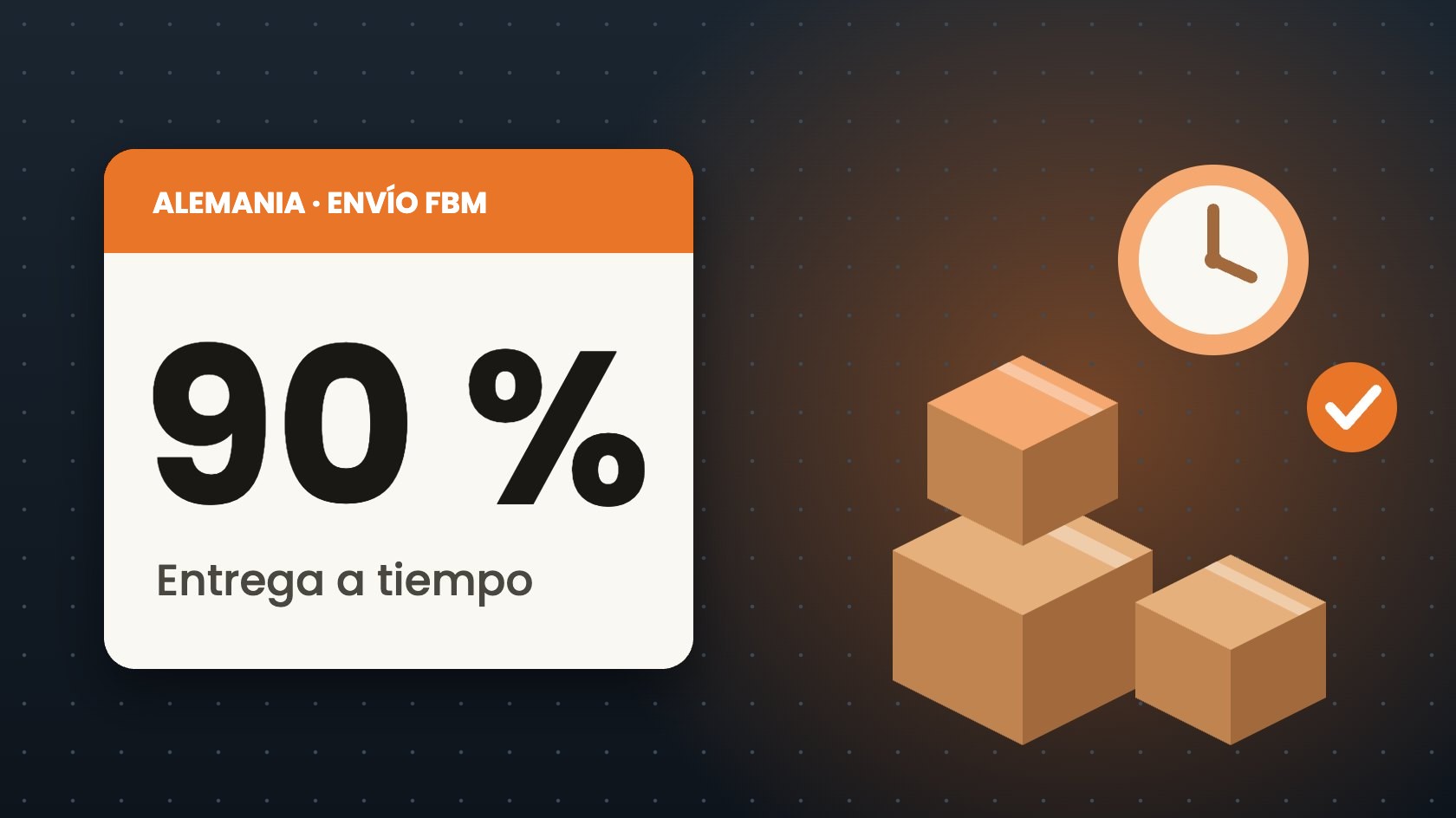 Requisitos FBM Amazon Alemania: tasa de entrega a tiempo del 90 %