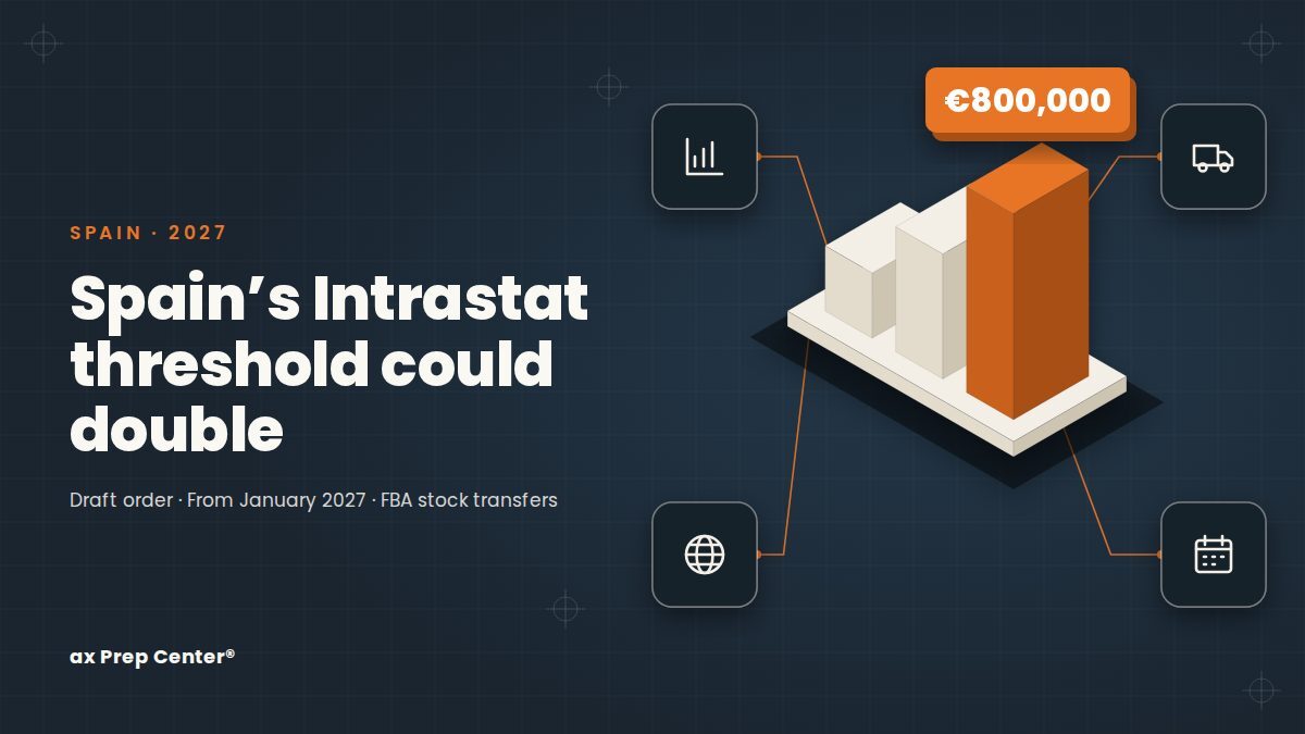 Spain Intrastat threshold 2027: proposed rise to €800,000